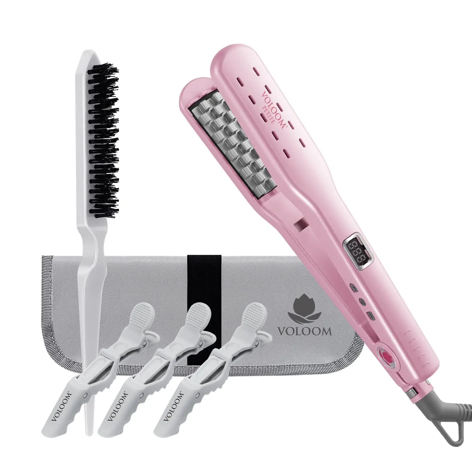 Petite 1” Inch Professional Volumizing Ceramic Hair Iron | for Medium Length or Fine Texture Hair Volume | Adjustable Tem
Petite 1” Inch Professional Volumizing Ceramic Hair Iron | for Medium Length or Fine Texture Hair Volume | Adjustable Tem