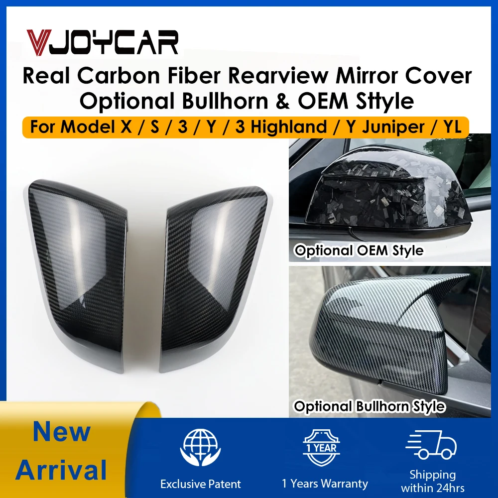 New Real Carbon Friber Rearview Mirror Cover for Tesla Model 3 Y X S Side Caps Sticker Optional Bullhorn Style OEM Sttyle
New Real Carbon Friber Rearview Mirror Cover for Tesla Model 3 Y X S Side Caps Sticker Optional Bullhorn Style OEM Sttyle