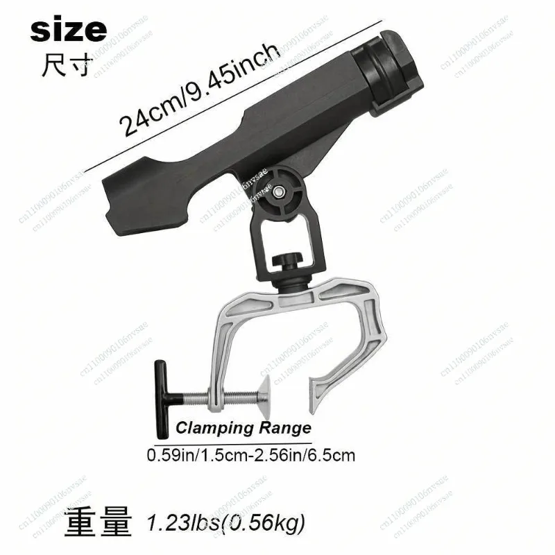 RH20 Adjustable Boat Fishing Rod Holder - Universal Rail Mount for Raft/Yacht, Heavy Duty Marine-Grade Aluminum Anti-Rust Design
RH20 Adjustable Boat Fishing Rod Holder - Universal Rail Mount for Raft/Yacht, Heavy Duty Marine-Grade Aluminum Anti-Rust Design