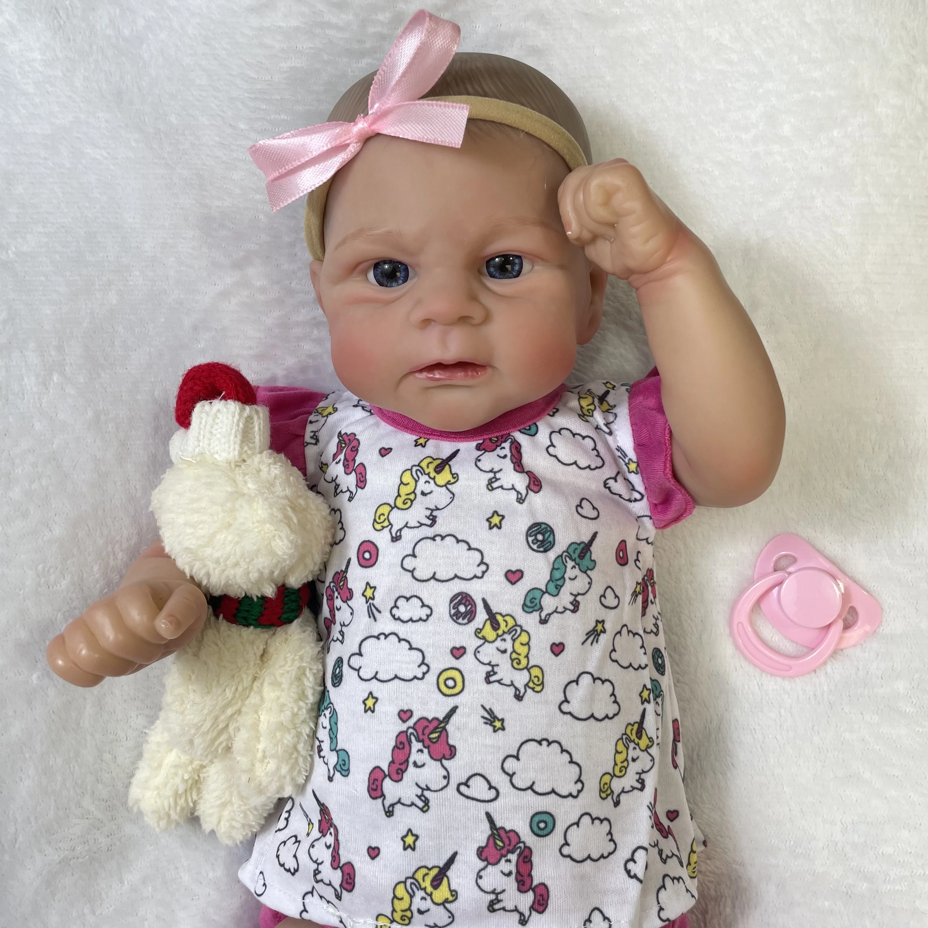 45CM Lifelike Finished Reborn Baby Doll Elijah Newborn 3D Painted Skin Handmade Toy Figure Birthday Gift For Girls lol
45CM Lifelike Finished Reborn Baby Doll Elijah Newborn 3D Painted Skin Handmade Toy Figure Birthday Gift For Girls lol