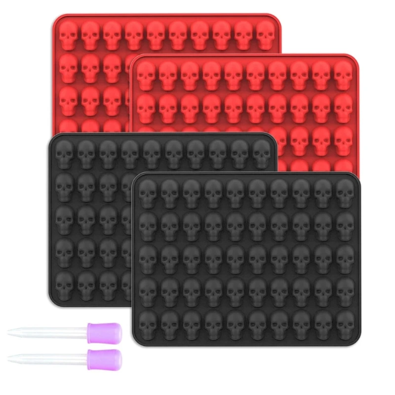4Pcs Halloween Candy Chocolate Molds Skull Shaep Silicone Molds Bakings Tool Resins Ornament Soap Molds Nonstick
4Pcs Halloween Candy Chocolate Molds Skull Shaep Silicone Molds Bakings Tool Resins Ornament Soap Molds Nonstick