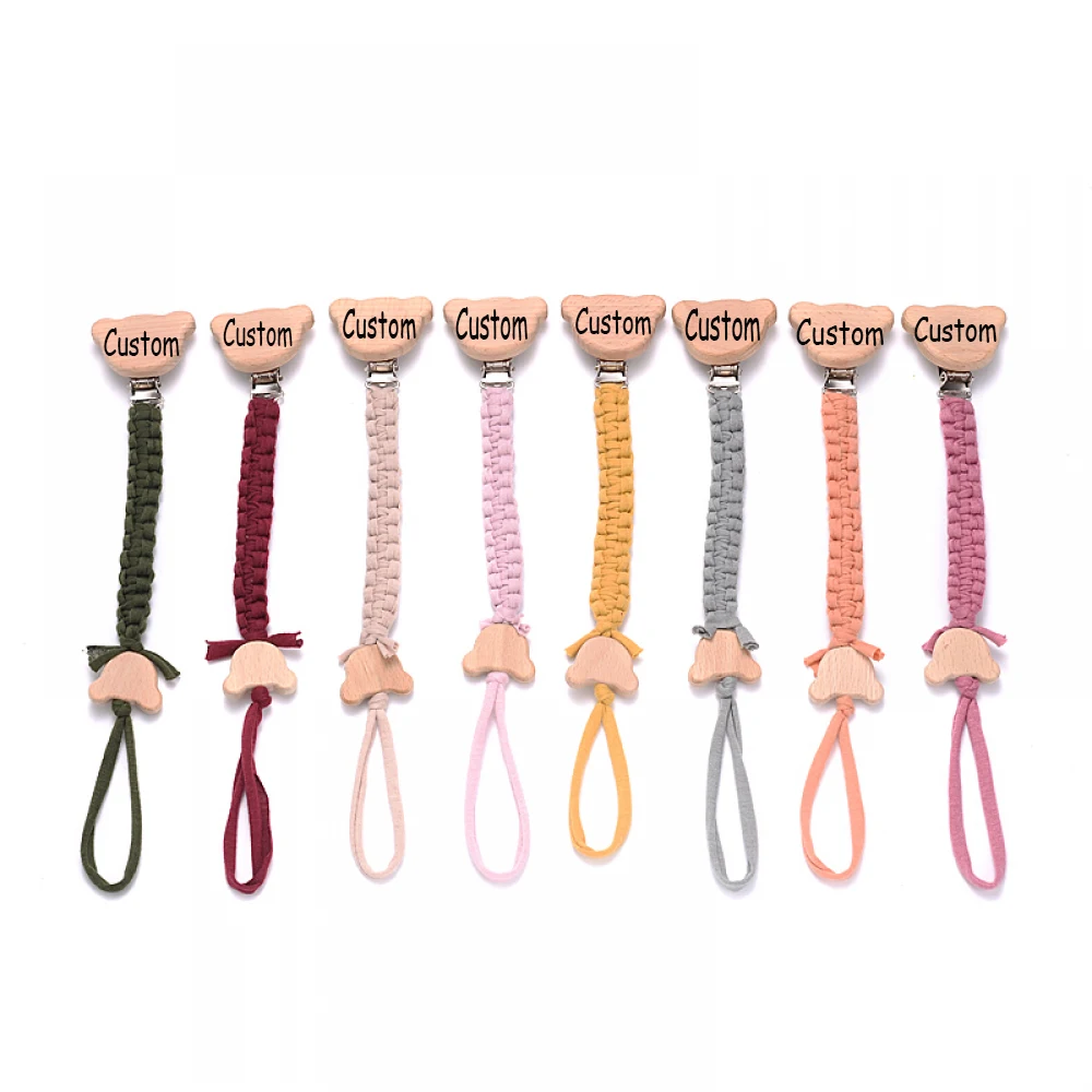 Personalized Name Wooden Baby Pacifier Clip Chain Braided Weave Dummy Nipple Holder GuardTeether Toy Baby Gift Pacifier Chain
Personalized Name Wooden Baby Pacifier Clip Chain Braided Weave Dummy Nipple Holder GuardTeether Toy Baby Gift Pacifier Chain