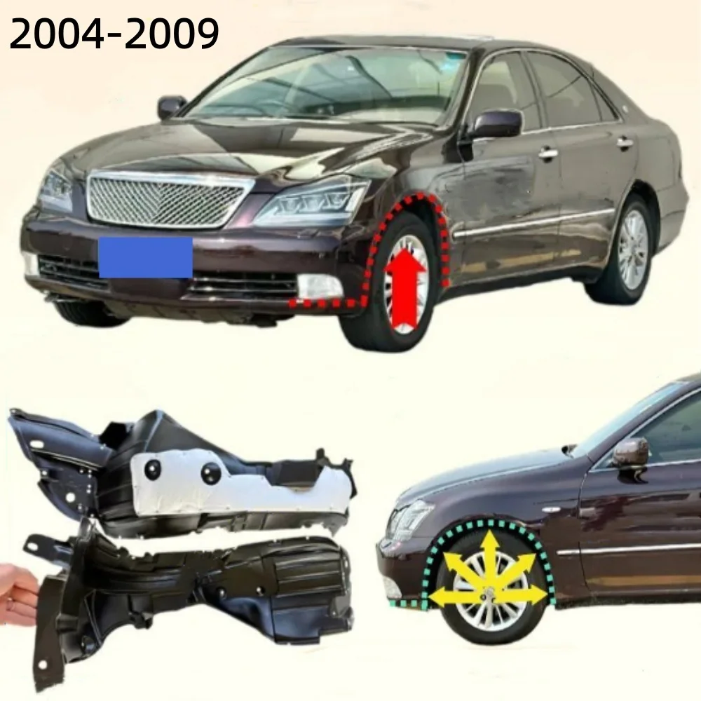 For Toyota Crown front wheel liner fender 2004-2018
For Toyota Crown front wheel liner fender 2004-2018