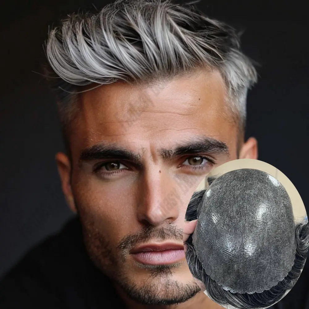 Натуральный парик из полиуретана Hailine Ploy Skin, мужской капиллярный протез, невидимая система Microskin, цвет 1b80 1b50, серый, из натуральных человеческих волос, накладка на голову (тупе)
Натуральный парик из полиуретана Hailine Ploy Skin, мужской капиллярный протез, невидимая система Microskin, цвет 1b80 1b50, серый, из натуральных человеческих волос, накладка на голову (тупе)