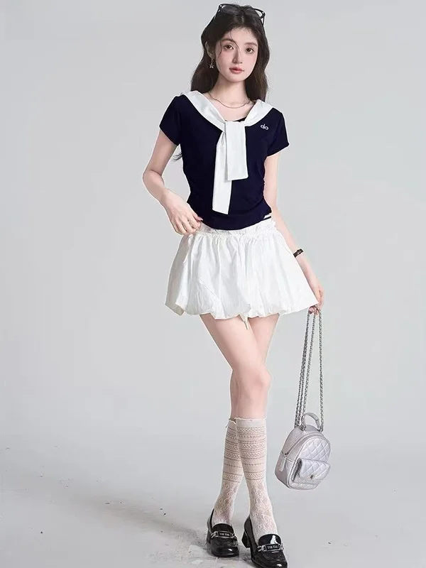 plus Size 300 Pou Women's T-irt V-Ne Splice Loose Navy Collar ort Sve Casual Sle Breathable Summer Top
plus Size 300 Pou Women's T-irt V-Ne Splice Loose Navy Collar ort Sve Casual Sle Breathable Summer Top