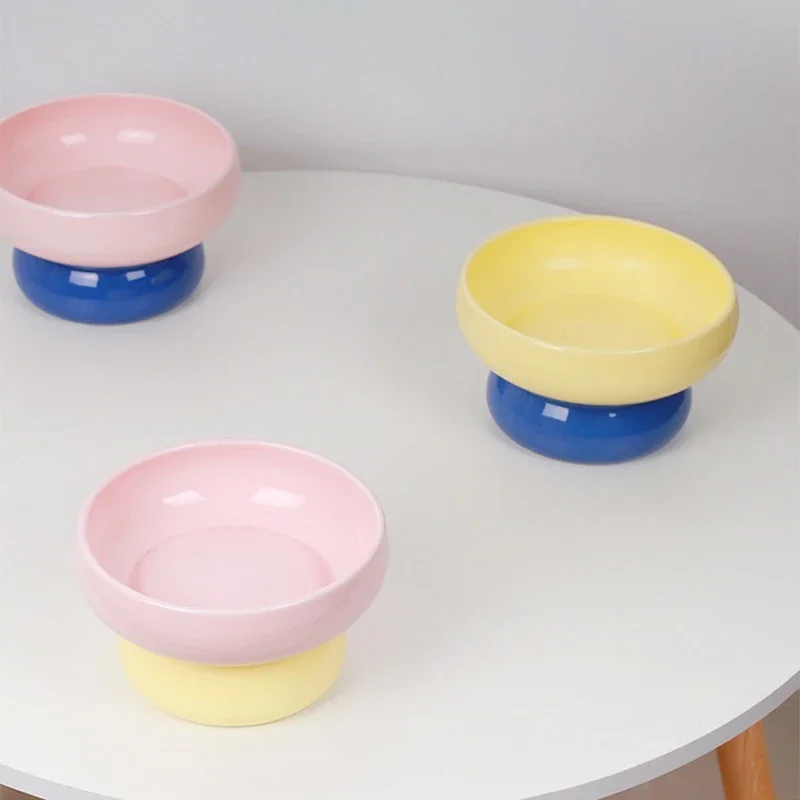 Cat Raised Ceramic Bowl Small Dogs Elevated Food Water Feeders Pet Drinking Eating Basin Bowl
Cat Raised Ceramic Bowl Small Dogs Elevated Food Water Feeders Pet Drinking Eating Basin Bowl