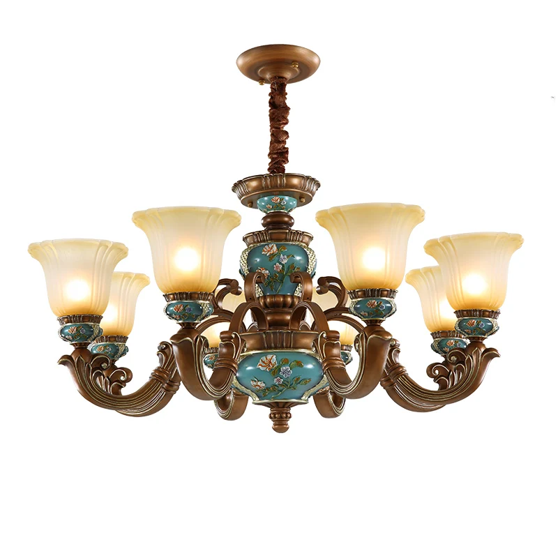 Living Rooms High-End Halls Luxurious Villas Duplex Lamps Retro Dining Room And Bedroom Lighting European-style Chandeliers
Living Rooms High-End Halls Luxurious Villas Duplex Lamps Retro Dining Room And Bedroom Lighting European-style Chandeliers