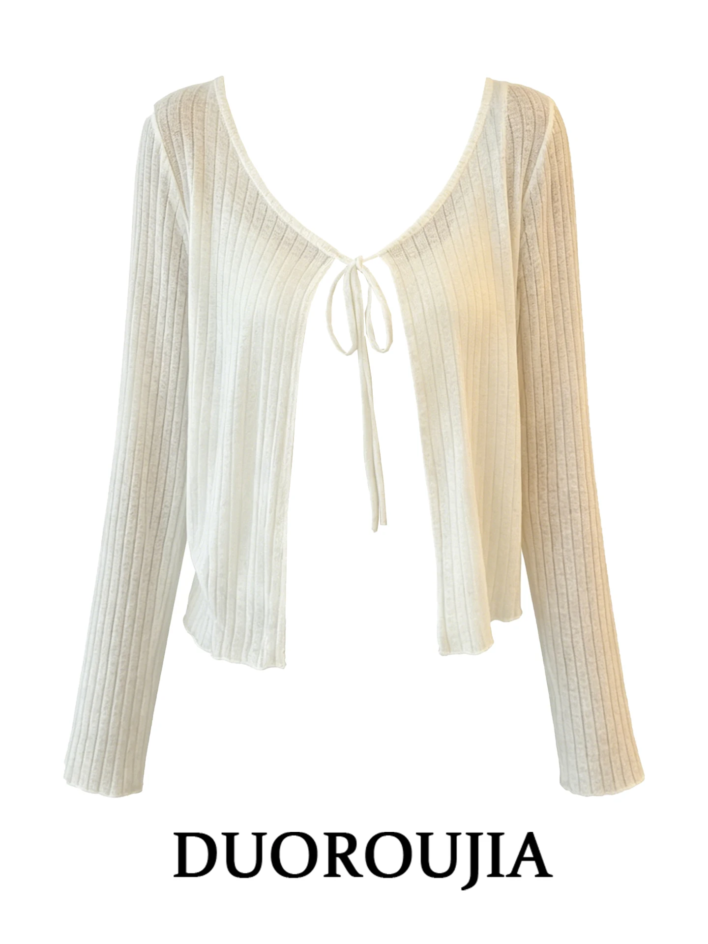 White Knitted Hollow out Cardigan Women's Summer plus Size Design Sunscreen Outerwear Top Drawstring French Style Slim Fit
White Knitted Hollow out Cardigan Women's Summer plus Size Design Sunscreen Outerwear Top Drawstring French Style Slim Fit
