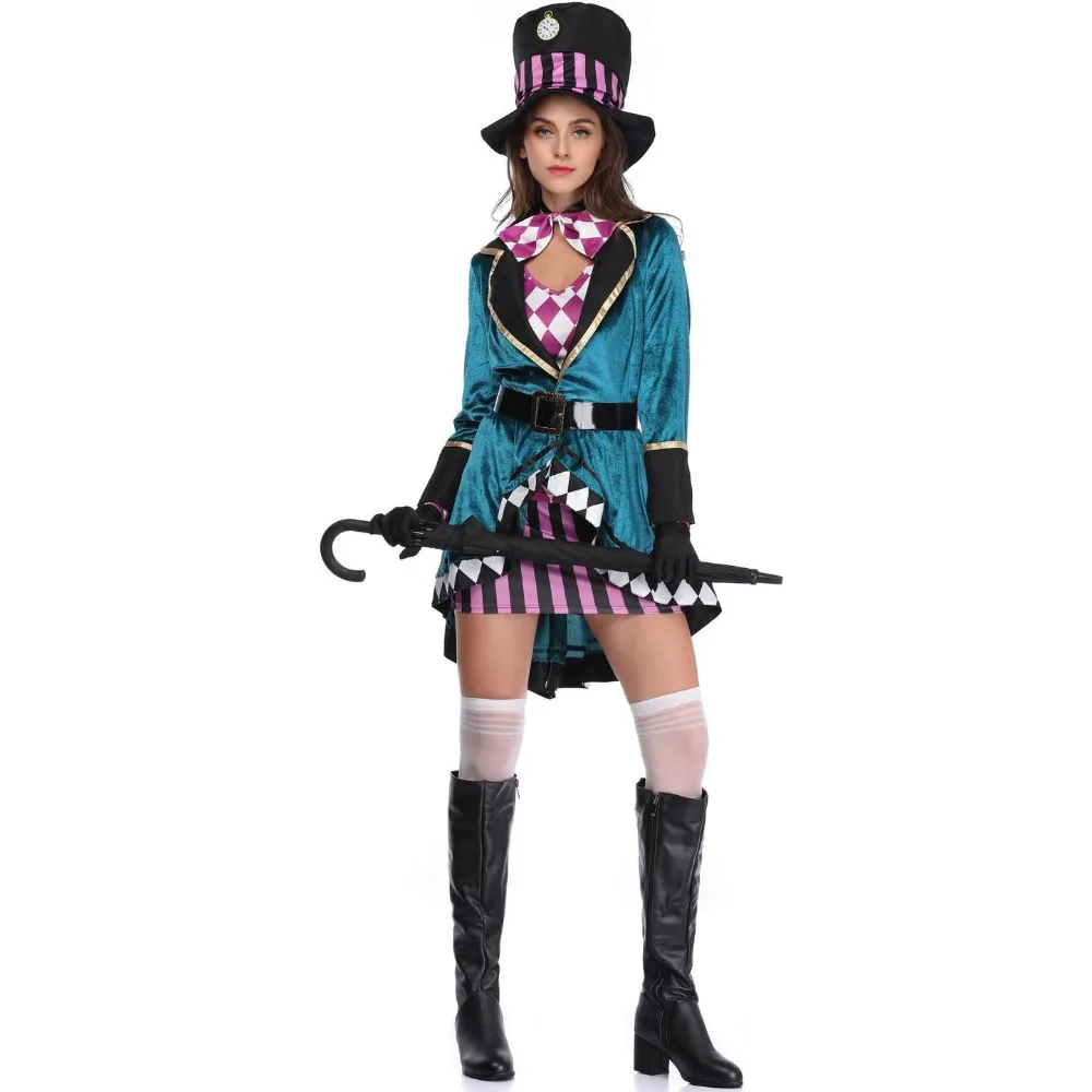 Halloween Alice Wizard Costume Women Magical Circus Stage Dress
Halloween Alice Wizard Costume Women Magical Circus Stage Dress