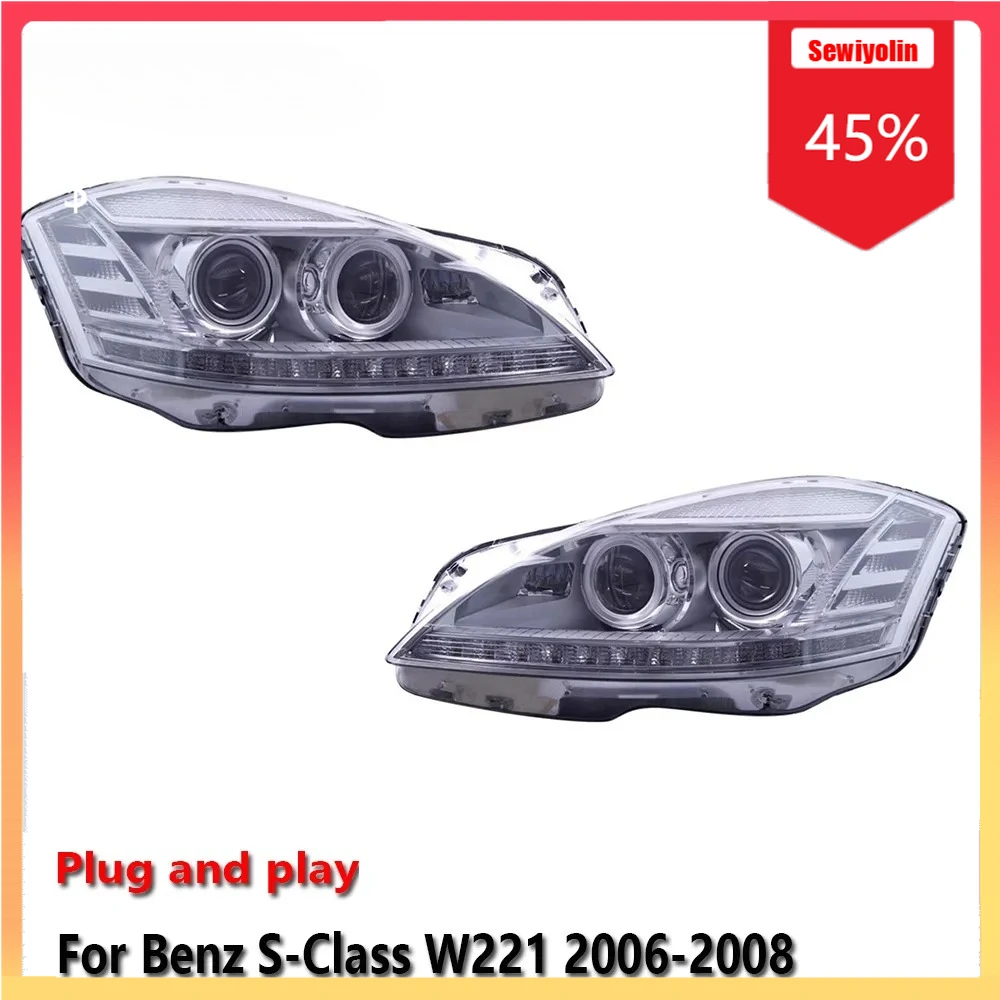 Car Lamps Headlight Assemblies For Benz S-Class W221 2006-2008 Fog DRL Brake Turn Signal Lamp Plug and Play
Car Lamps Headlight Assemblies For Benz S-Class W221 2006-2008 Fog DRL Brake Turn Signal Lamp Plug and Play