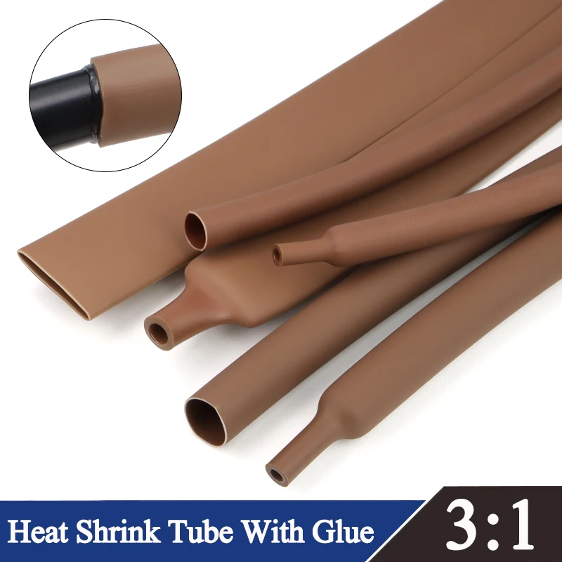 1 ~ 10m 3:1 Heat Shrink Tube Brown 1.6mm ~ 39mm Dual Wall With Glue Adhensive Polyolefin Insulated Sleeving Wire Cable Protector
1 ~ 10m 3:1 Heat Shrink Tube Brown 1.6mm ~ 39mm Dual Wall With Glue Adhensive Polyolefin Insulated Sleeving Wire Cable Protector