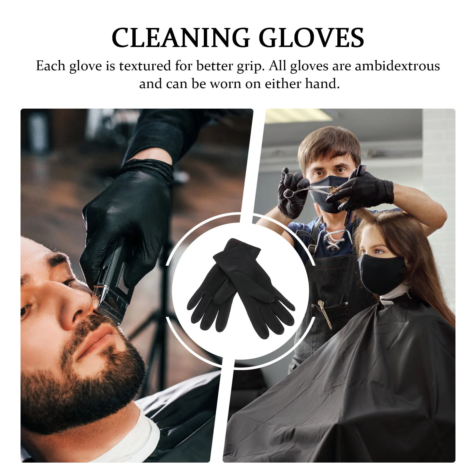 Black Non-Slip Hair Dye Gloves Reusable Elastic Skin-Friendly for Salon Hair Styling Cleaning Cooking Barber Gloves
Black Non-Slip Hair Dye Gloves Reusable Elastic Skin-Friendly for Salon Hair Styling Cleaning Cooking Barber Gloves