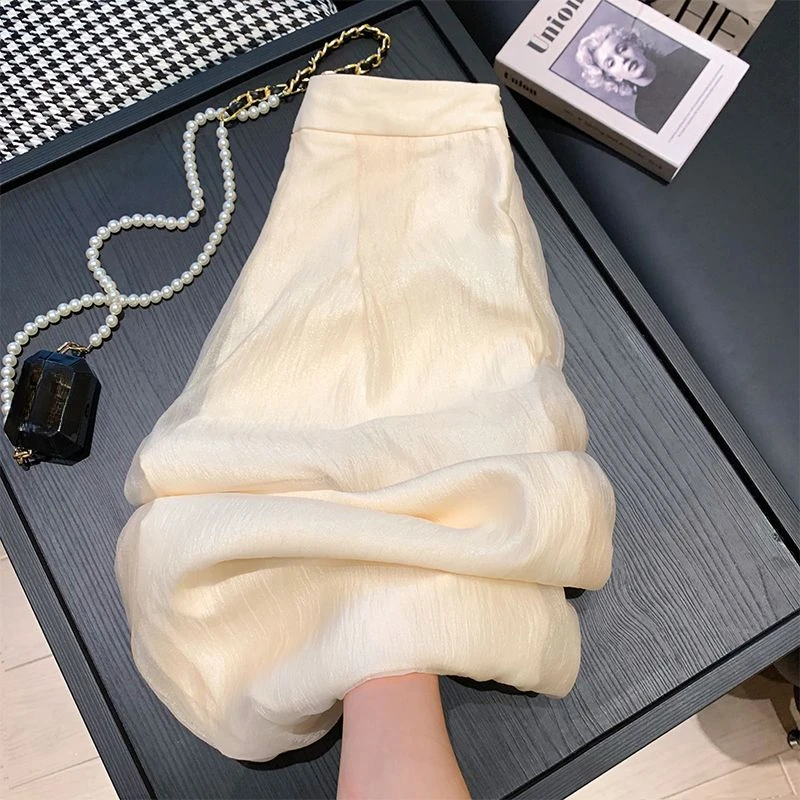 Women's summer tulle wide-leg pants Wide Leg Pantalones Women Summer High Waist Loose Slimming Sports Casual Sweatpants
Women's summer tulle wide-leg pants Wide Leg Pantalones Women Summer High Waist Loose Slimming Sports Casual Sweatpants