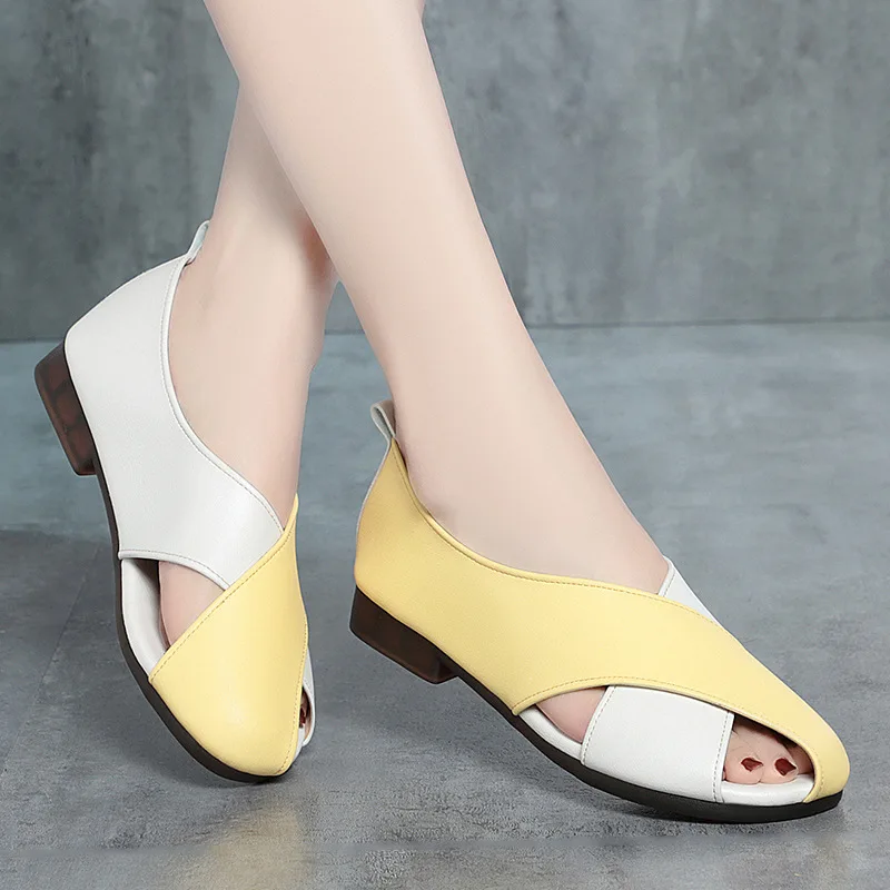 Non Slip All Match Comfortable Women's Flats Soft Leather Shoes Spring Summer 2026 Flat Heel Cutout Shoes Casual for Mom Walk
Non Slip All Match Comfortable Women's Flats Soft Leather Shoes Spring Summer 2026 Flat Heel Cutout Shoes Casual for Mom Walk