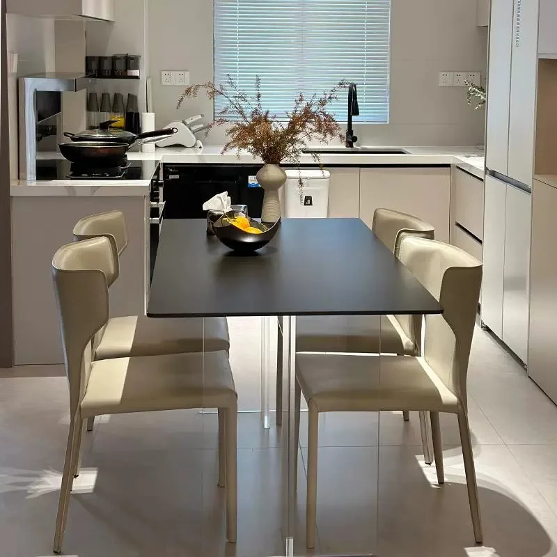 Acrylic rock slab transparent suspended coffee table living room household low table small apartment tea table
Acrylic rock slab transparent suspended coffee table living room household low table small apartment tea table