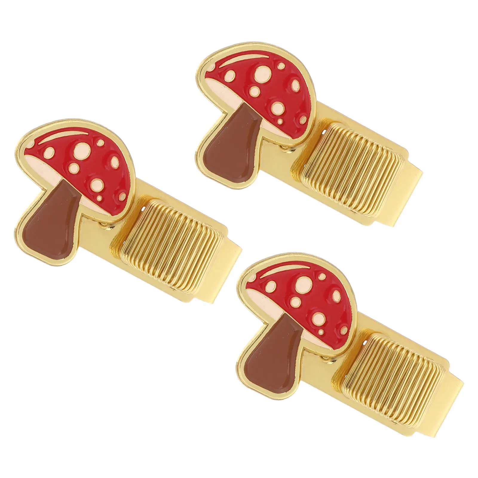3Pcs Cute Mushroom Metal Pen Clip Zinc Alloy Spring Holder for Notebook Planner Clipboard Pen Pencil Holder Stationery Accessory
3Pcs Cute Mushroom Metal Pen Clip Zinc Alloy Spring Holder for Notebook Planner Clipboard Pen Pencil Holder Stationery Accessory