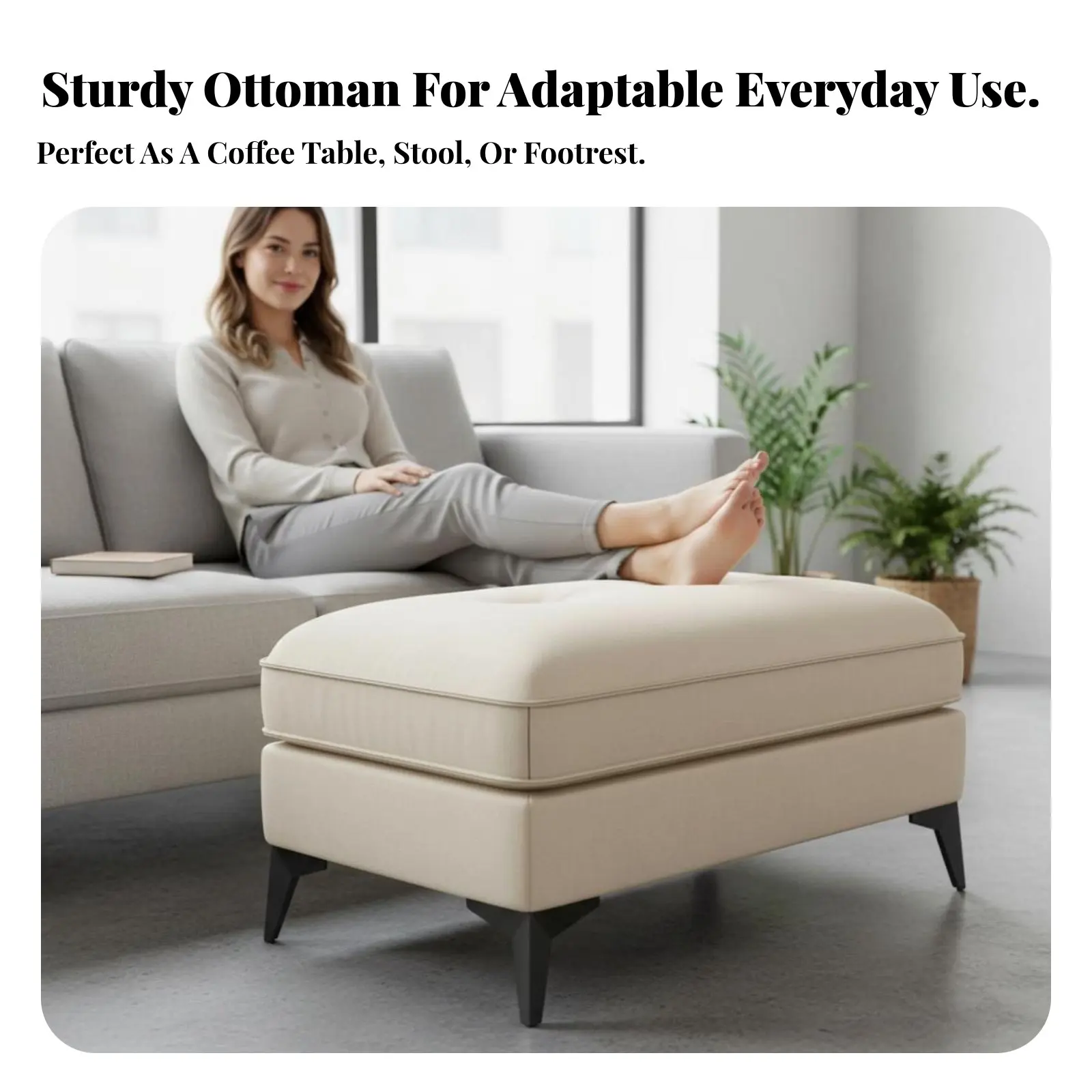 Low Upholstered Sitting Pier Light Luxury Design Footrest Soft Padded Top Multi-Functional for Families, Homeowners, Apartment
Low Upholstered Sitting Pier Light Luxury Design Footrest Soft Padded Top Multi-Functional for Families, Homeowners, Apartment