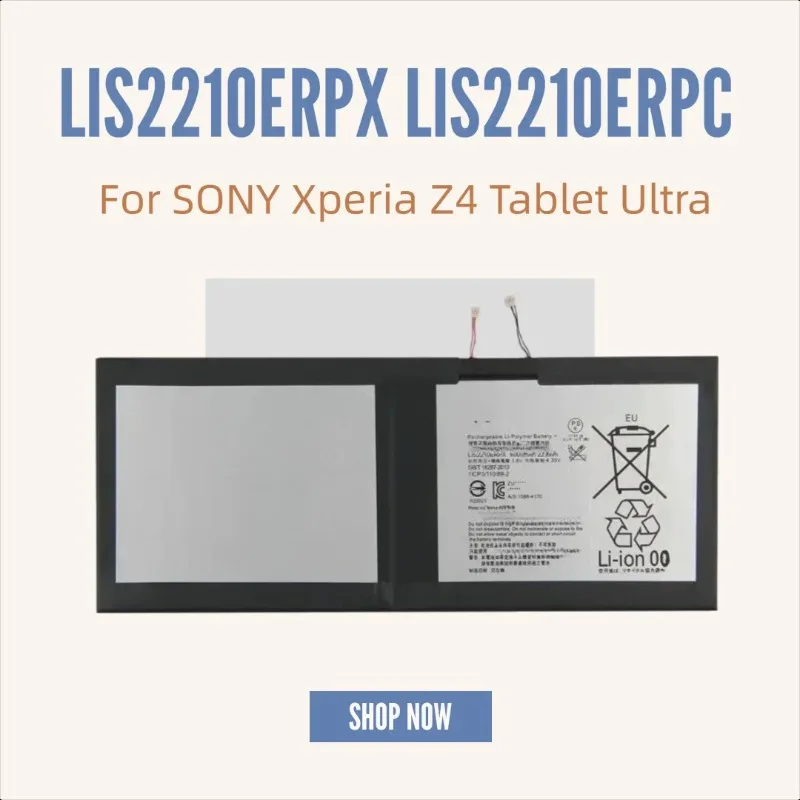 LIS2210ERPX LIS2210ERPC for SONY Xperia Z4 Tablet Ultra SGP712 SGP771 Tablet Replacement Battery
LIS2210ERPX LIS2210ERPC for SONY Xperia Z4 Tablet Ultra SGP712 SGP771 Tablet Replacement Battery
