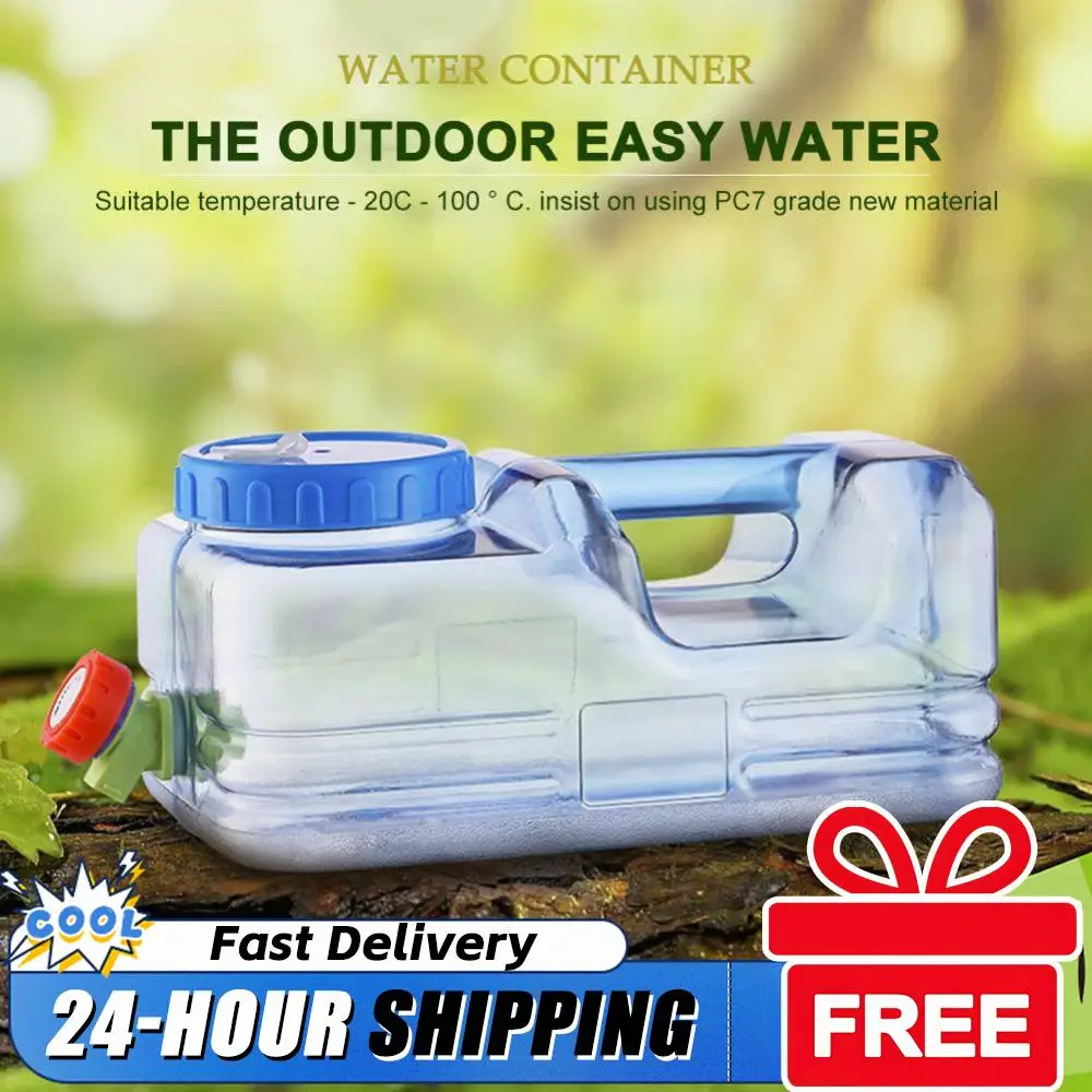 5.5L/10L Outdoor Water Bucket PC with Faucet Camping Car Water Container No Leakage Water Storage Tank for Picnic Travel Driving
5.5L/10L Outdoor Water Bucket PC with Faucet Camping Car Water Container No Leakage Water Storage Tank for Picnic Travel Driving