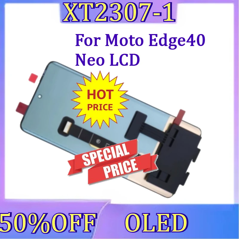 For Moto Edge40 Neo LCD New OLED Screen For Motorola Edge 40 Neo LCD XT2307-1 Display Touch Screen Digitizer Assembly
For Moto Edge40 Neo LCD New OLED Screen For Motorola Edge 40 Neo LCD XT2307-1 Display Touch Screen Digitizer Assembly