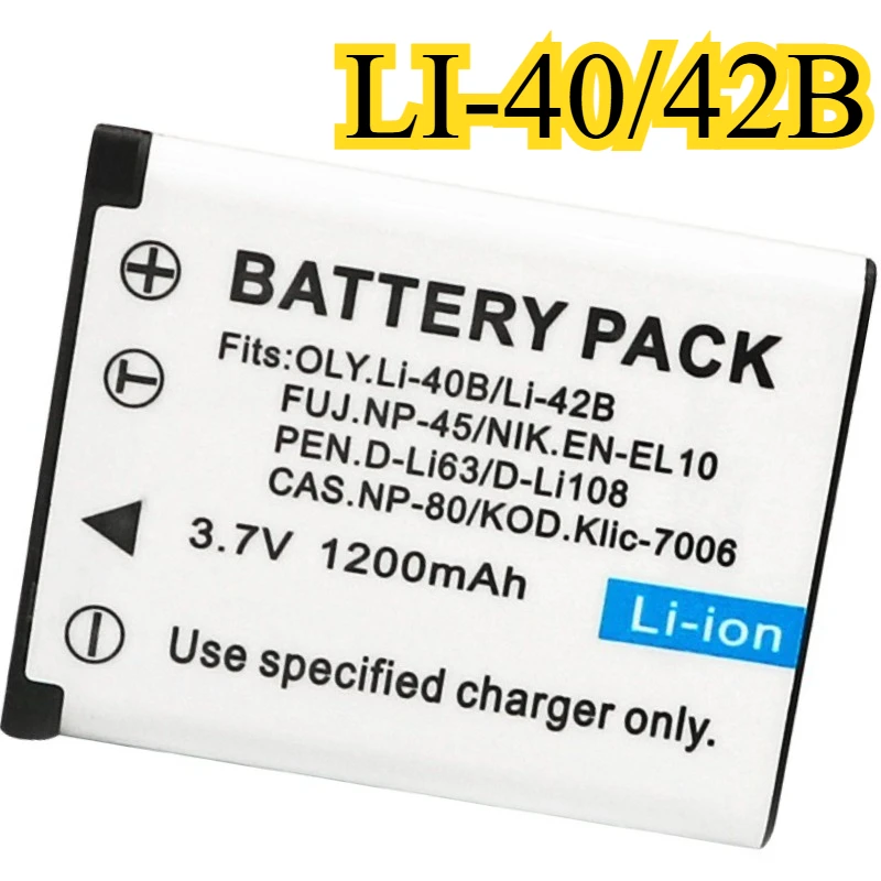 Li-42B EN-EL10 NP-45 Аккумулятор для Olympus для Fujifilm, совместимый со камерой Stylus TG-630 TG-830 TG-4 TG-5 S31 S32 S33 S36 S26
Li-42B EN-EL10 NP-45 Аккумулятор для Olympus для Fujifilm, совместимый со камерой Stylus TG-630 TG-830 TG-4 TG-5 S31 S32 S33 S36 S26