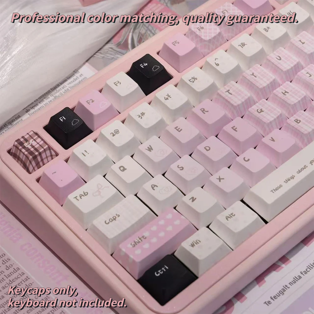 Ethereal Blush Series Theme 120 Keycap Set Cherry Profile PBT 5-Side Dye-Sublimation Anti-Shining Fit 61-108 Keyboards
Ethereal Blush Series Theme 120 Keycap Set Cherry Profile PBT 5-Side Dye-Sublimation Anti-Shining Fit 61-108 Keyboards