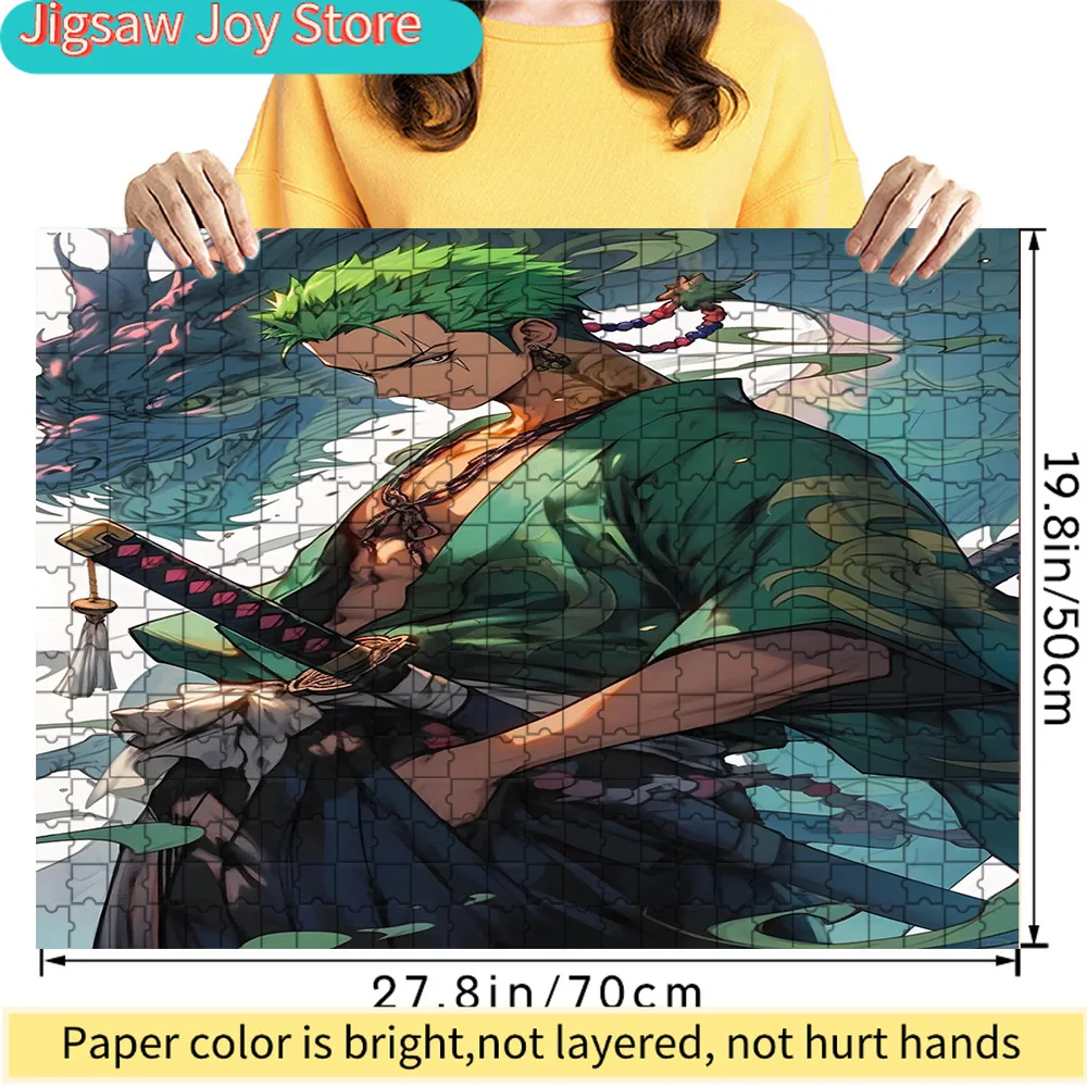 Premium Paper Jigsaw Puzzle One Piece Roronoa Zoro with Green Dragon Art High Quality Cardboard Puzzle Fun Family Leisure Game S
Premium Paper Jigsaw Puzzle One Piece Roronoa Zoro with Green Dragon Art High Quality Cardboard Puzzle Fun Family Leisure Game S