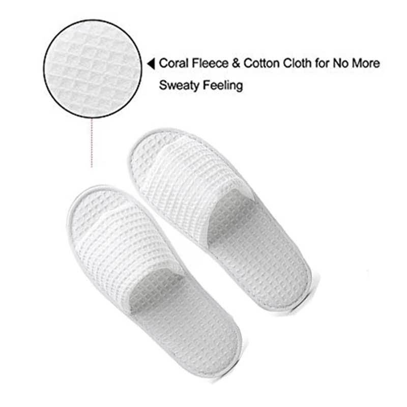ICON-10 Pairs Closed Toe White Slippers-Suitable For Most Men And Women, Suitable For Spas, Party Guests 
ICON-10 Pairs Closed Toe White Slippers-Suitable For Most Men And Women, Suitable For Spas, Party Guests