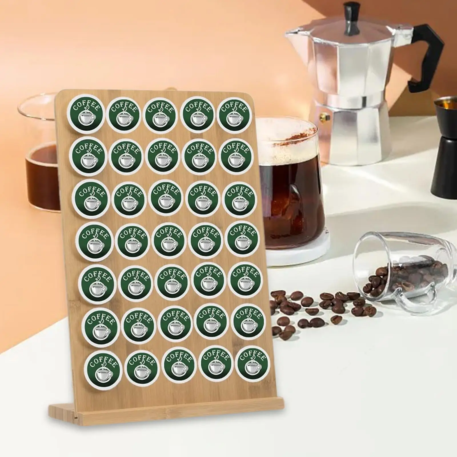 Coffee Pod Display Rack Bamboo Large Capacity Space Saving Stable Coffee Pod
Coffee Pod Display Rack Bamboo Large Capacity Space Saving Stable Coffee Pod