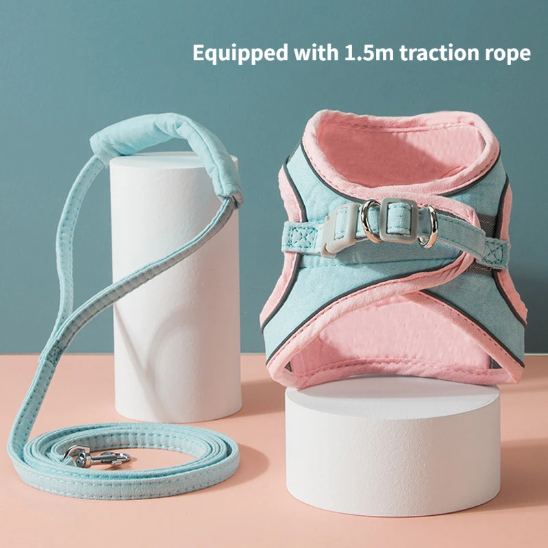 Adjustable Reflective Dog Harness and Leash Set, Puppy Vest, Soft Suede Mesh, Padded Harness, No Pull, Dogs and Cats
Adjustable Reflective Dog Harness and Leash Set, Puppy Vest, Soft Suede Mesh, Padded Harness, No Pull, Dogs and Cats