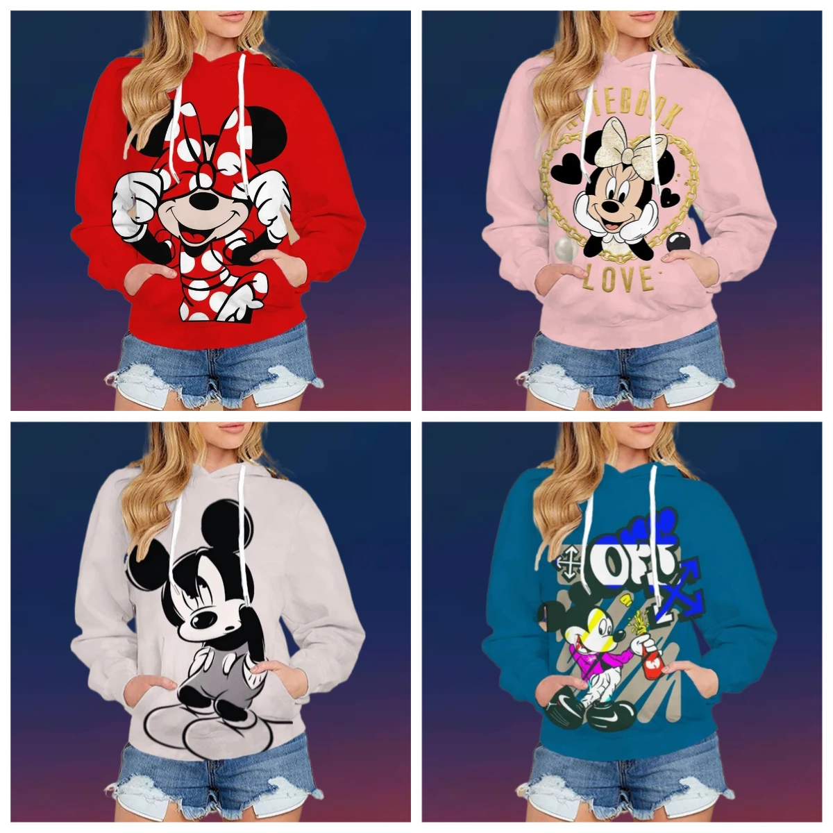 2025 Autumn Street Harajuku Fashion Women's Top Christmas New Mickey and Minnie Pattern Children's Casual Hoodie Y2k
2025 Autumn Street Harajuku Fashion Women's Top Christmas New Mickey and Minnie Pattern Children's Casual Hoodie Y2k