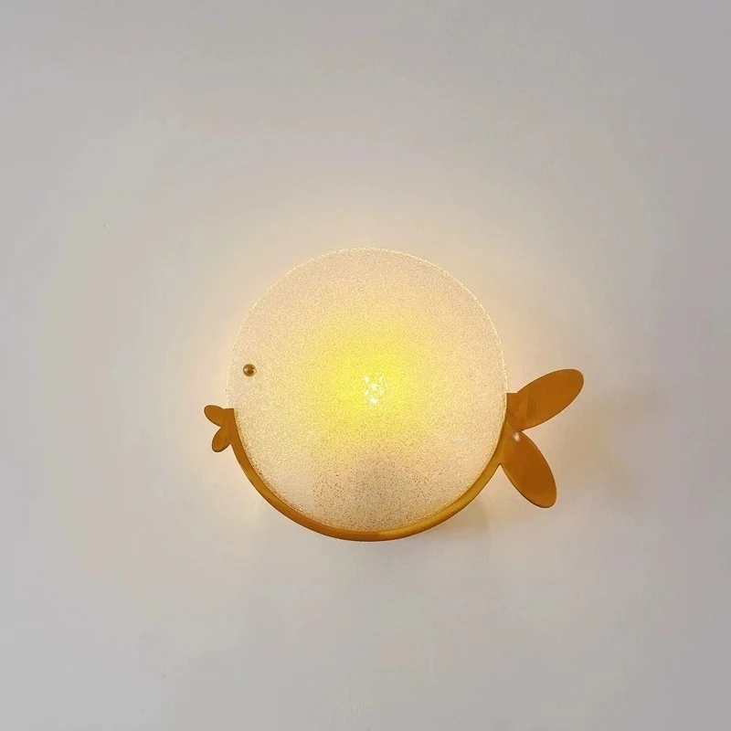 Modern Minimalist Small Fish Wall Lamp for Children's Room Bedroom Living Room Leisure Area Glass Iron Cute Wall Light
Modern Minimalist Small Fish Wall Lamp for Children's Room Bedroom Living Room Leisure Area Glass Iron Cute Wall Light