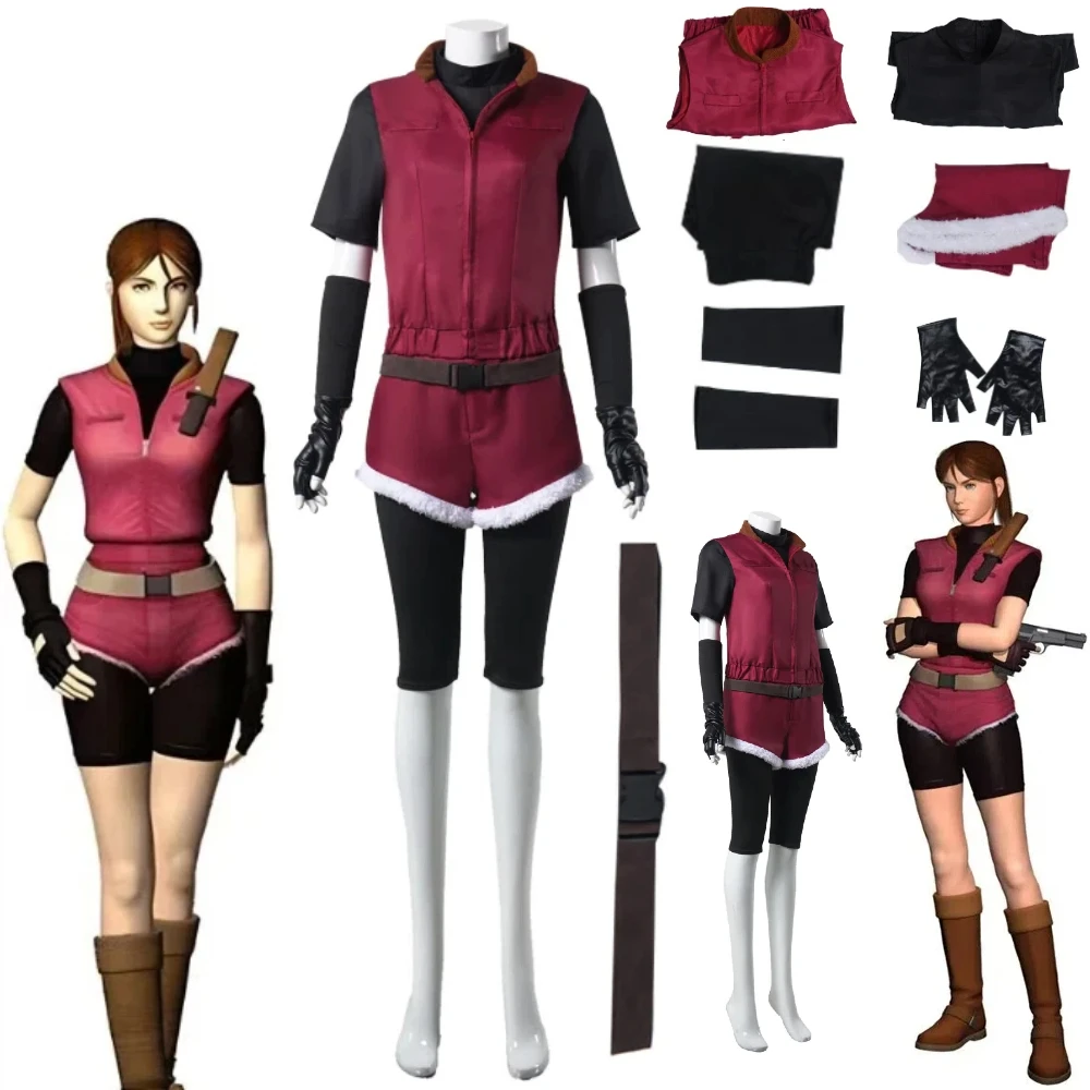 Horror Movie Resident Evil Cosplay Costume Vest Gloves Claire Redfield Role Play Outfit Halloween Women Cosplay Clothes Set
Horror Movie Resident Evil Cosplay Costume Vest Gloves Claire Redfield Role Play Outfit Halloween Women Cosplay Clothes Set