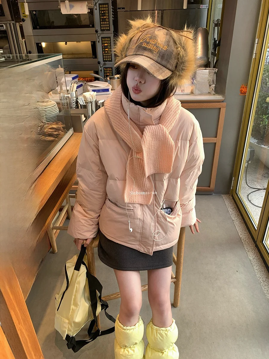 Sweet Pink Stand Collar Cotton Jaet Lightweight Fluffy Warm Windproof Cotton Outerwear for Women Commute Sle Zipper Closu...
Sweet Pink Stand Collar Cotton Jaet Lightweight Fluffy Warm Windproof Cotton Outerwear for Women Commute Sle Zipper Closu...