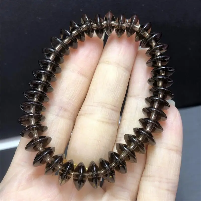 10MM Natural Smoky Quartz Flying Saucer Beads Bracelet Women Reiki Healing Fengshui Strand Jewelry For Female Gift 1PCS
10MM Natural Smoky Quartz Flying Saucer Beads Bracelet Women Reiki Healing Fengshui Strand Jewelry For Female Gift 1PCS