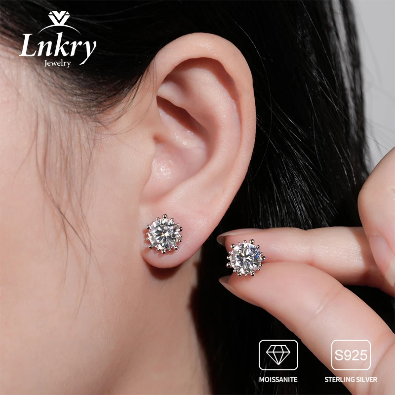 Lnkry Certified D Color 2Carat Moissanite Earring For Women pendientes plata 925 Sterling Silver Stud Earring Hot Jewelry
Lnkry Certified D Color 2Carat Moissanite Earring For Women pendientes plata 925 Sterling Silver Stud Earring Hot Jewelry