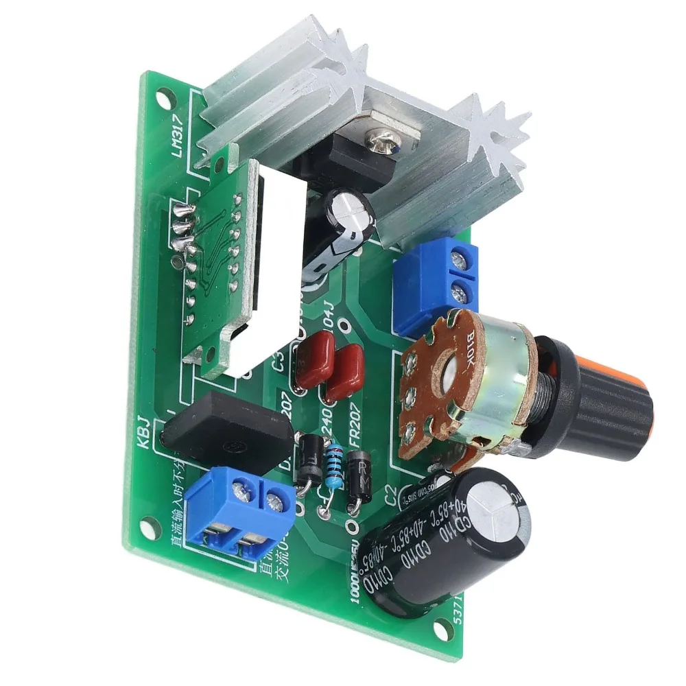 LM317 Voltage Regulator Module 1.25V‑28V Output DC 0V-30V /AC 0V-22V Input Adjustable Voltage Regulator Board
LM317 Voltage Regulator Module 1.25V‑28V Output DC 0V-30V /AC 0V-22V Input Adjustable Voltage Regulator Board