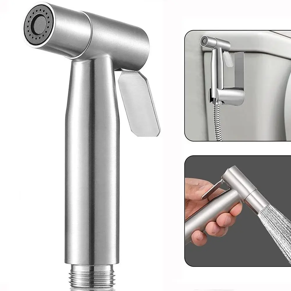 Stainless Steel Toilet Bidet Sprayer Handheld G1/2 Interface High Pressure Sprayer Hand Bidet Faucet Bathroom Toilet Accessories
Stainless Steel Toilet Bidet Sprayer Handheld G1/2 Interface High Pressure Sprayer Hand Bidet Faucet Bathroom Toilet Accessories