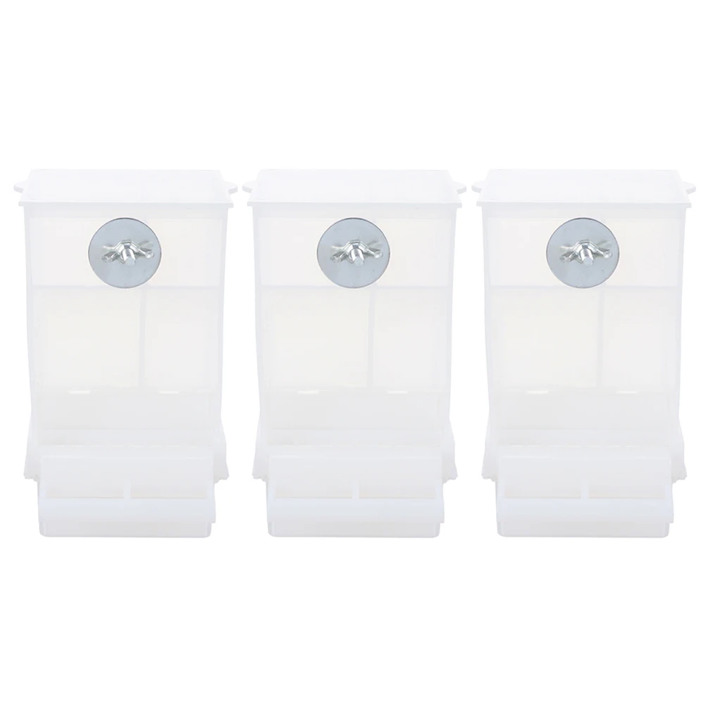 3pcs Automatic Feeder Parrot Food Container Durable Pet Bird Tool Detachable Box Garden Balcony Suspension Use Bird
3pcs Automatic Feeder Parrot Food Container Durable Pet Bird Tool Detachable Box Garden Balcony Suspension Use Bird