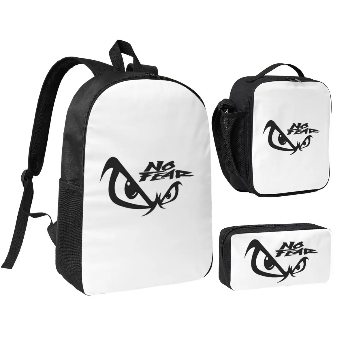 No Fear No Fear And Eyes Print Backpack Boys Girls BookBag School Bag Shoulder Bags 3ps Insulated Lunch Bag Pencil Case
No Fear No Fear And Eyes Print Backpack Boys Girls BookBag School Bag Shoulder Bags 3ps Insulated Lunch Bag Pencil Case
