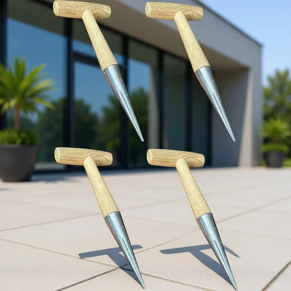 High Carbon Steel Dibber Planter with Comfortable Wood Handle for Planting Seeds and Bulbs - Ideal for Tulips, Daffodils, Dahlia
High Carbon Steel Dibber Planter with Comfortable Wood Handle for Planting Seeds and Bulbs - Ideal for Tulips, Daffodils, Dahlia