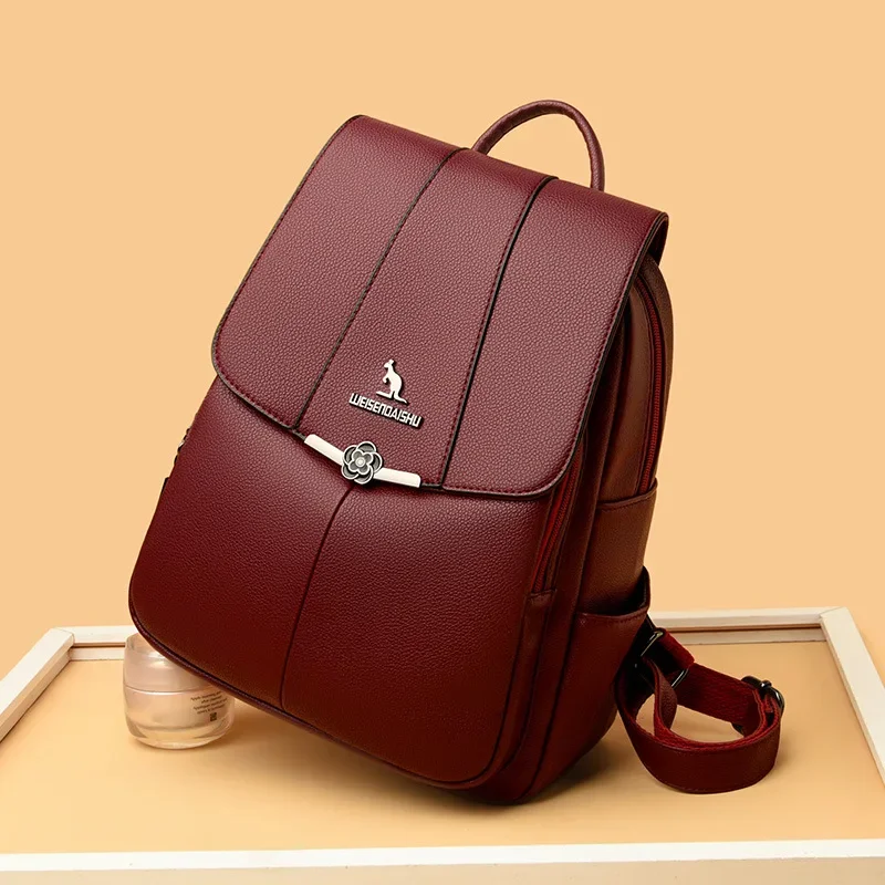 2025 New Women's Backpack PU Soft Leather Casual Lightweight Single Shoulder Travel Bag Fashion Retro Panel Commuter School Bag
2025 New Women's Backpack PU Soft Leather Casual Lightweight Single Shoulder Travel Bag Fashion Retro Panel Commuter School Bag