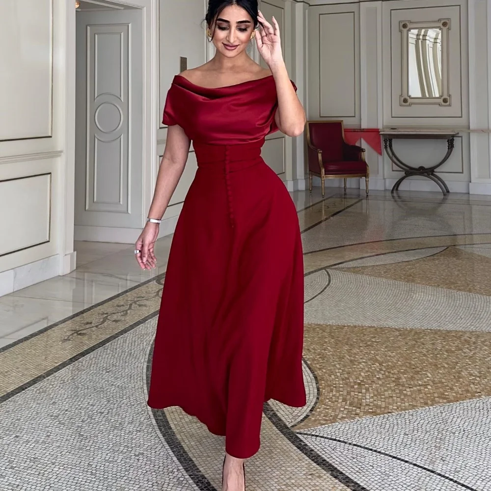Evening Ball Sexy Casual Jersey Button Homecoming A-line Boat Neck Bespoke Occasion Gown Midi es
Evening Ball Sexy Casual Jersey Button Homecoming A-line Boat Neck Bespoke Occasion Gown Midi es