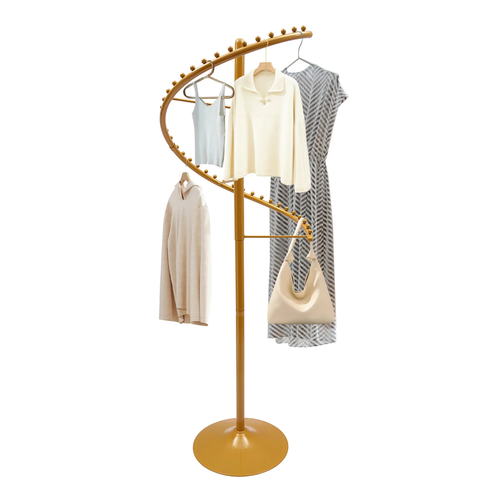 360° Rotating Portable Garment Rack Space Saving Spiral Rotating Clothing Rack Bedrooms Laundry Rooms
360° Rotating Portable Garment Rack Space Saving Spiral Rotating Clothing Rack Bedrooms Laundry Rooms