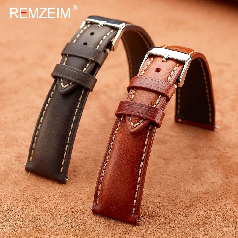Oil Wax Leather Watch Strap 18mm 19mm 20mm 21mm 22mm Vintage Watch Band Black Blue Brown Quick Release Watchband Accessories
Oil Wax Leather Watch Strap 18mm 19mm 20mm 21mm 22mm Vintage Watch Band Black Blue Brown Quick Release Watchband Accessories