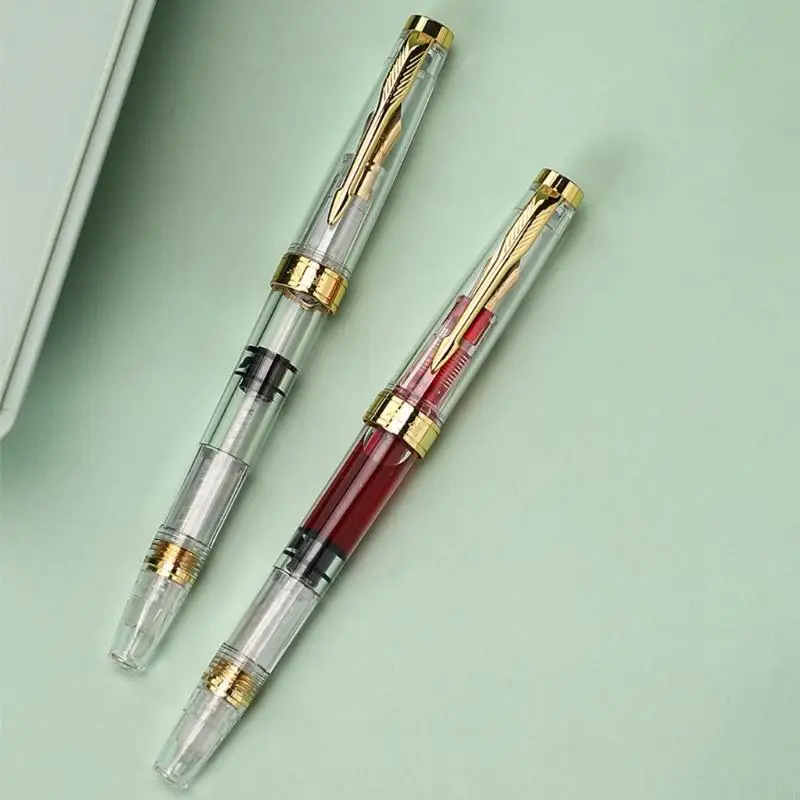 Smooth Writing Pen Business Pen Clear Fountain Pen Calligraphy Pen Stationery Pen Gift Pen for Student Teacher F19E
Smooth Writing Pen Business Pen Clear Fountain Pen Calligraphy Pen Stationery Pen Gift Pen for Student Teacher F19E