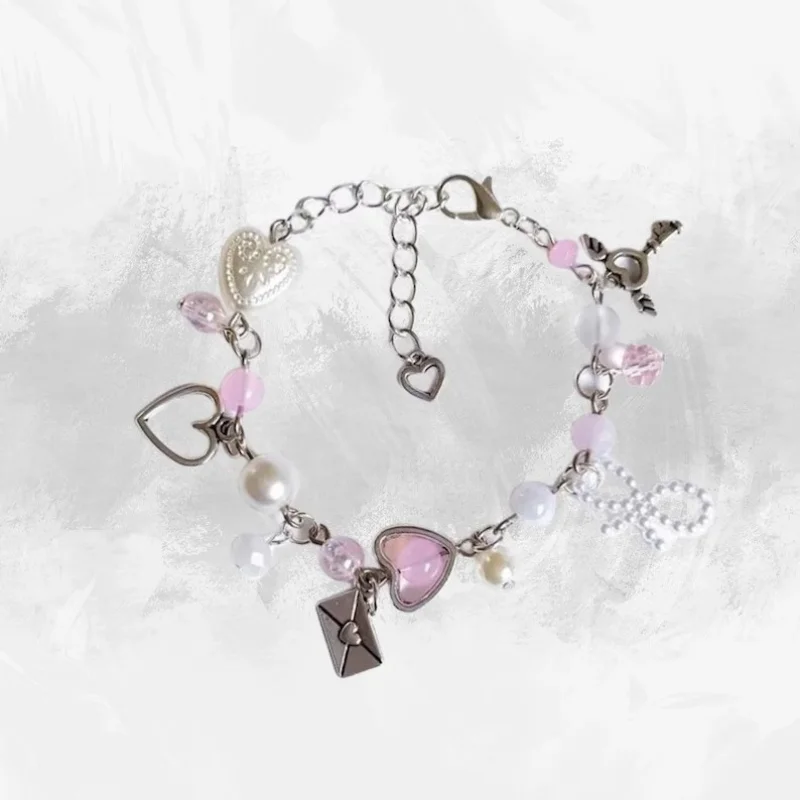 1 Pc Exquisite Envelope Strawberry Bracelet Fashion Silver Clear Alloy Beaded Bracelet for Women Party Favors
1 Pc Exquisite Envelope Strawberry Bracelet Fashion Silver Clear Alloy Beaded Bracelet for Women Party Favors