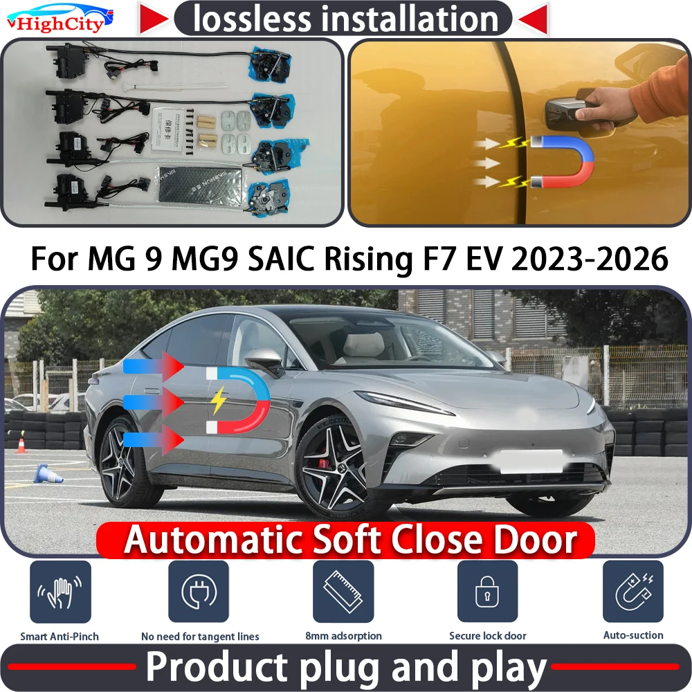 Electric Closing Door Lock Actuator for MG 9 MG9 SAIC Rising F7 EV 2023-2026 Soft Close Power Latch System Auto Pull Door kit
Electric Closing Door Lock Actuator for MG 9 MG9 SAIC Rising F7 EV 2023-2026 Soft Close Power Latch System Auto Pull Door kit