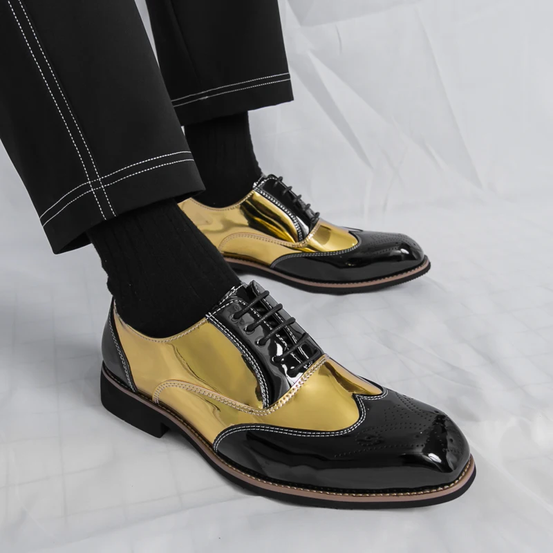 Fashion Men Dress Shoes Formal Business Dating Party Oxford Shoes Brand Leather British Style Lace-up Comfortable Pointed Shoes
Fashion Men Dress Shoes Formal Business Dating Party Oxford Shoes Brand Leather British Style Lace-up Comfortable Pointed Shoes