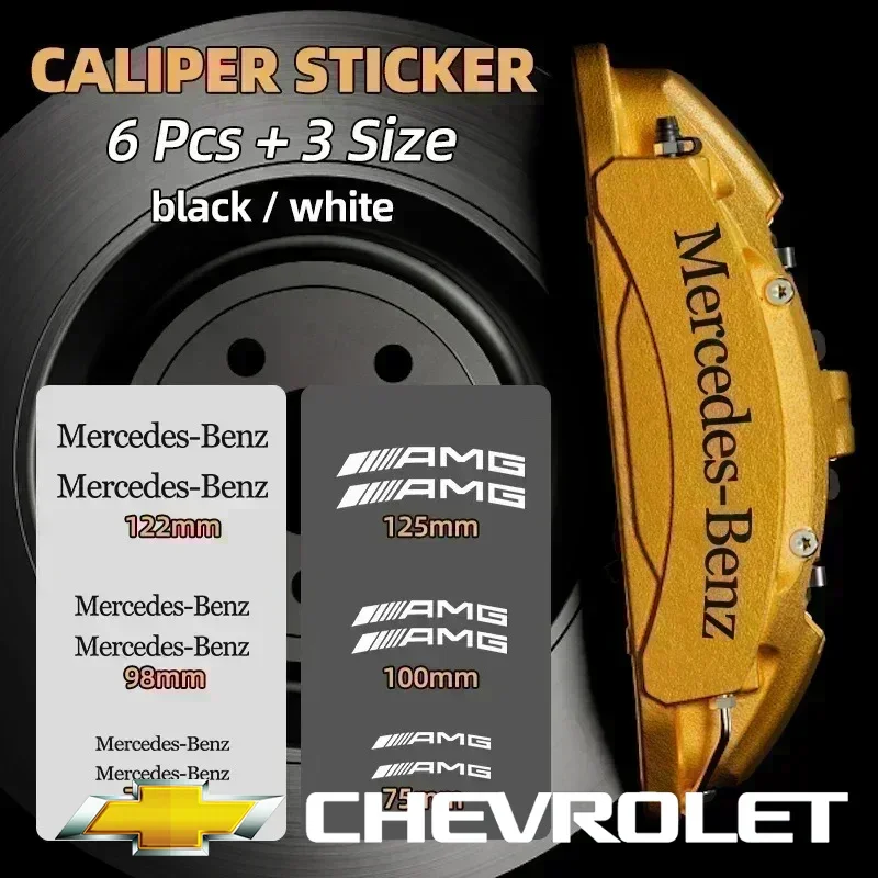 6PCS Car Brake Caliper Sticker Heat Resistant Decal For Mercedes Benz AMG W206 W204 W205 W212 W213 W221 W222 W223 W251 W464
6PCS Car Brake Caliper Sticker Heat Resistant Decal For Mercedes Benz AMG W206 W204 W205 W212 W213 W221 W222 W223 W251 W464